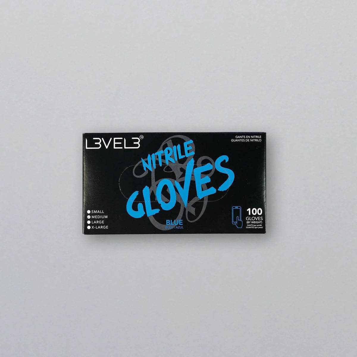 Level 3 Gloves Level 3 Professional Nitrile Gloves Black Small, Medium, Large